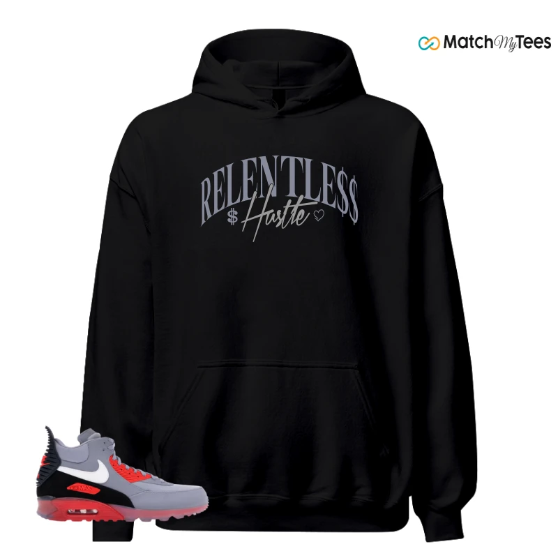 NIKE AIR MAX 90 SNEAKERBOOT ICE WOLF GREY INFRARED SNEAKER Matching Tees hoodie