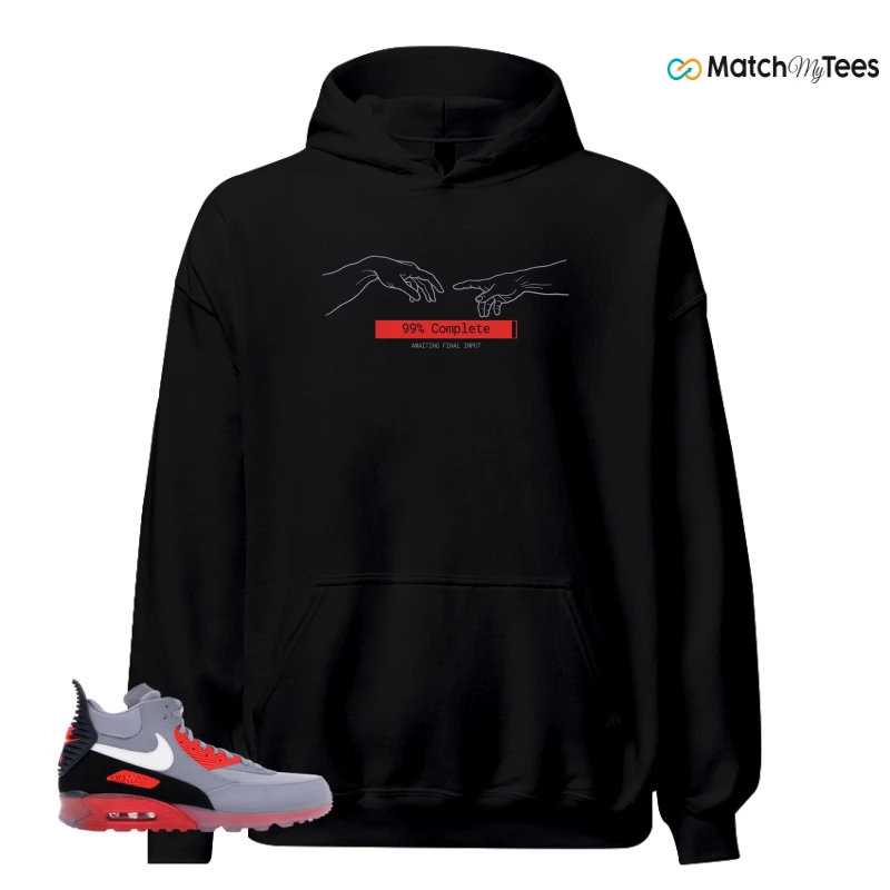 NIKE AIR MAX 90 SNEAKERBOOT ICE WOLF GREY INFRARED SNEAKER Matching Tees hoodie