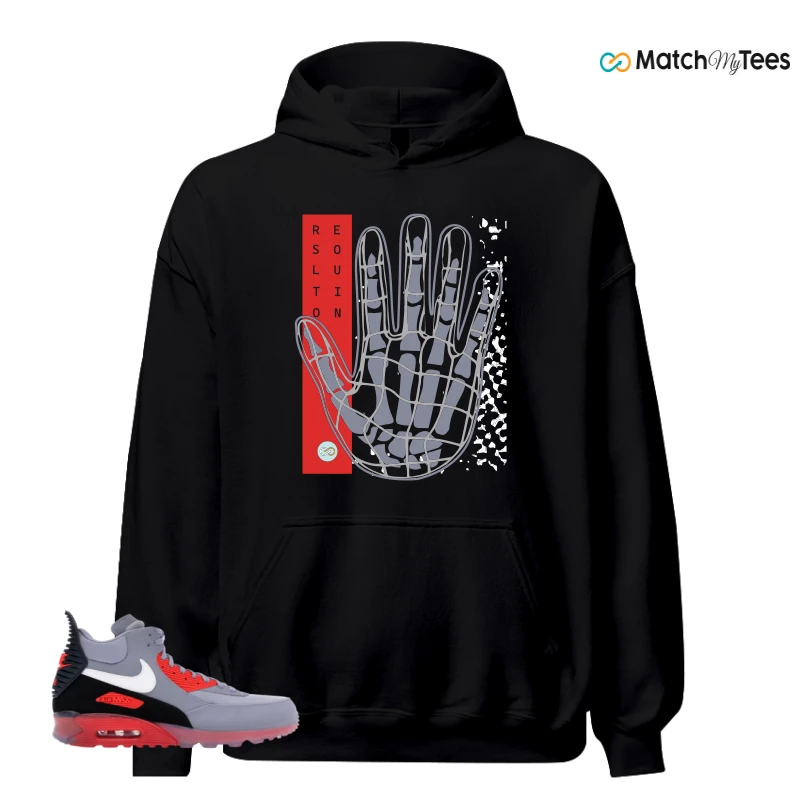 NIKE AIR MAX 90 SNEAKERBOOT ICE WOLF GREY INFRARED SNEAKER Matching Tees hoodie