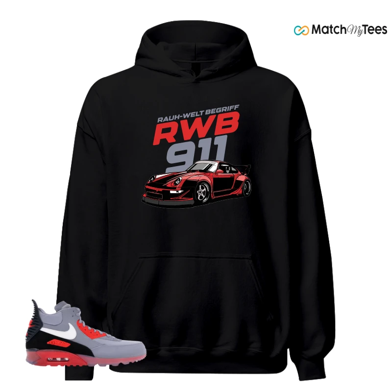 NIKE AIR MAX 90 SNEAKERBOOT ICE WOLF GREY INFRARED SNEAKER Matching Tees hoodie