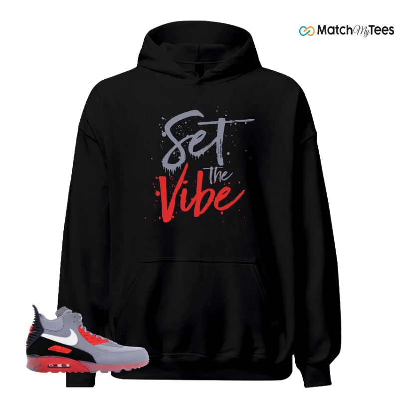 NIKE AIR MAX 90 SNEAKERBOOT ICE WOLF GREY INFRARED SNEAKER Matching Tees hoodie