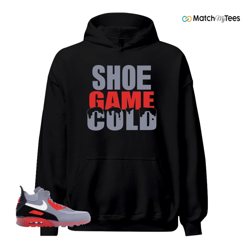 NIKE AIR MAX 90 SNEAKERBOOT ICE WOLF GREY INFRARED SNEAKER Matching Tees hoodie