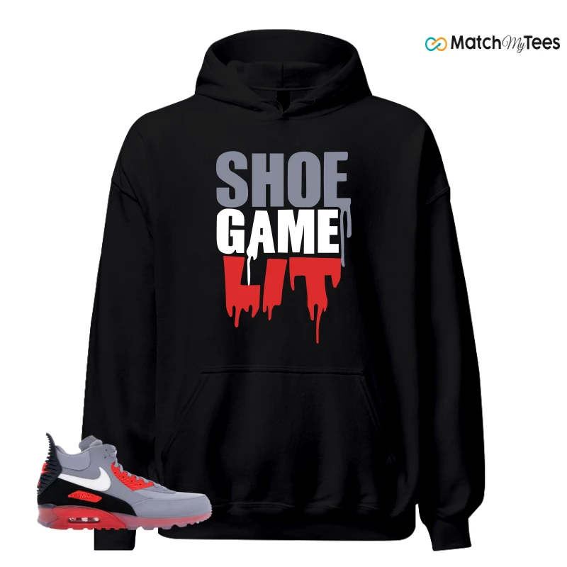 NIKE AIR MAX 90 SNEAKERBOOT ICE WOLF GREY INFRARED SNEAKER Matching Tees hoodie