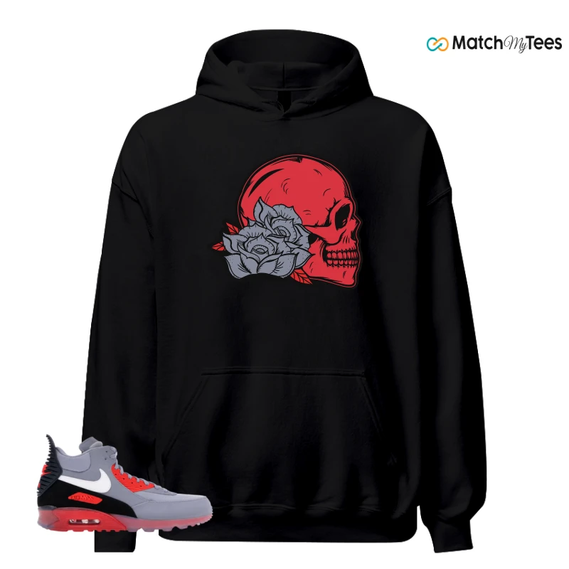 NIKE AIR MAX 90 SNEAKERBOOT ICE WOLF GREY INFRARED SNEAKER Matching Tees hoodie