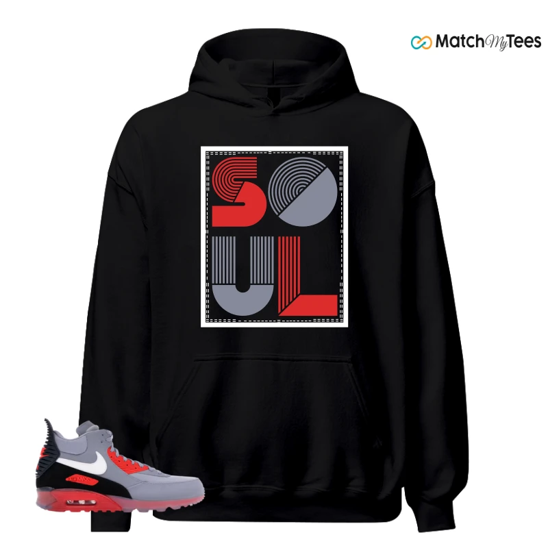 NIKE AIR MAX 90 SNEAKERBOOT ICE WOLF GREY INFRARED SNEAKER Matching Tees hoodie