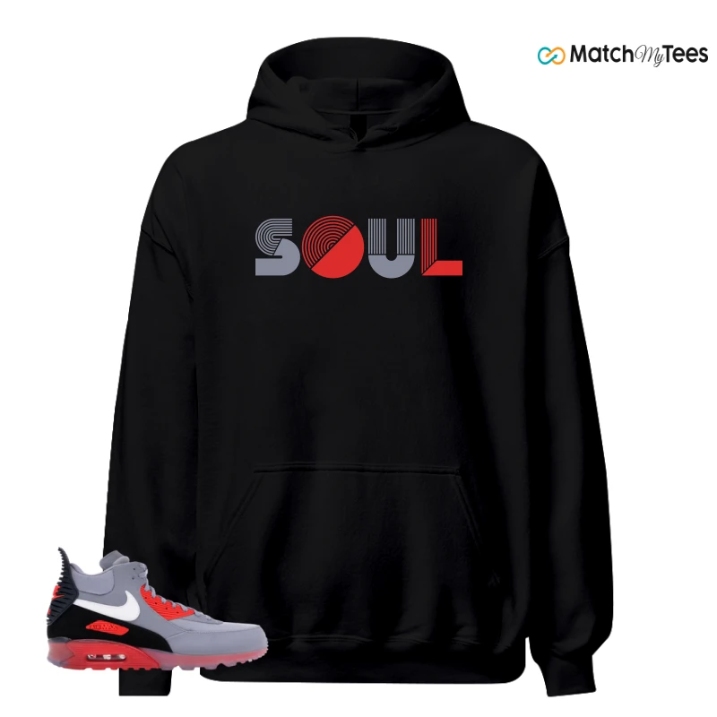 NIKE AIR MAX 90 SNEAKERBOOT ICE WOLF GREY INFRARED SNEAKER Matching Tees hoodie