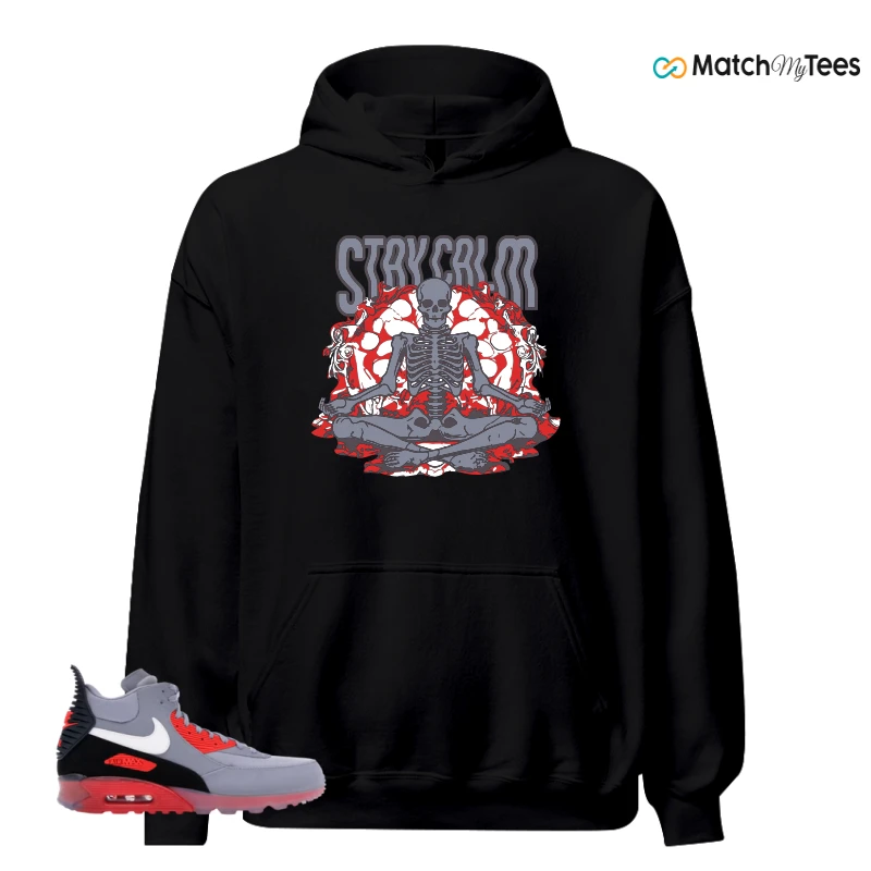 NIKE AIR MAX 90 SNEAKERBOOT ICE WOLF GREY INFRARED SNEAKER Matching Tees hoodie