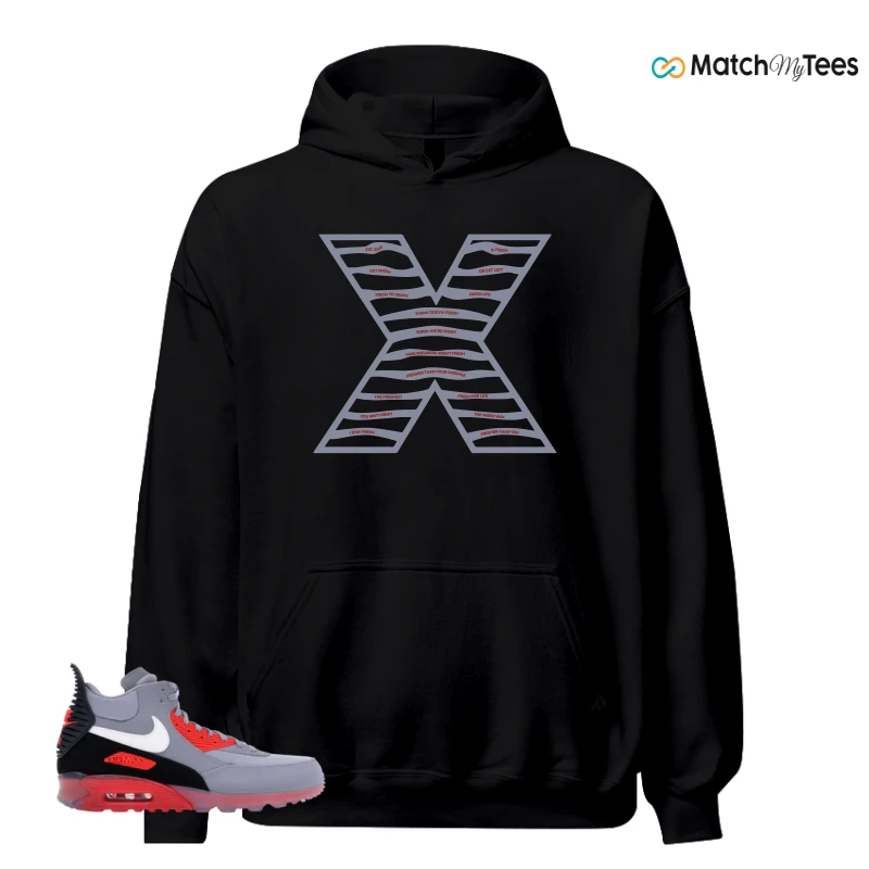 NIKE AIR MAX 90 SNEAKERBOOT ICE WOLF GREY INFRARED SNEAKER Matching Tees hoodie