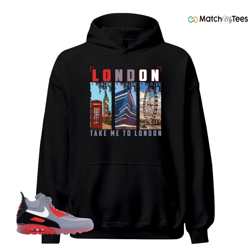 NIKE AIR MAX 90 SNEAKERBOOT ICE WOLF GREY INFRARED SNEAKER Matching Tees hoodie