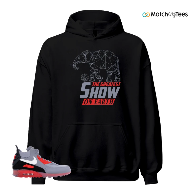 NIKE AIR MAX 90 SNEAKERBOOT ICE WOLF GREY INFRARED SNEAKER Matching Tees hoodie