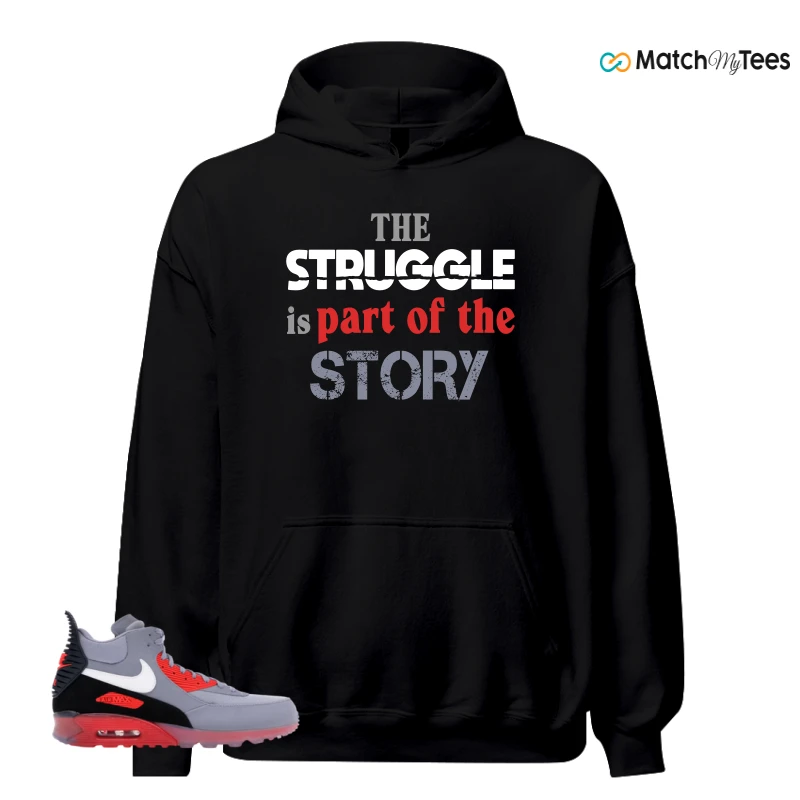 NIKE AIR MAX 90 SNEAKERBOOT ICE WOLF GREY INFRARED SNEAKER Matching Tees hoodie