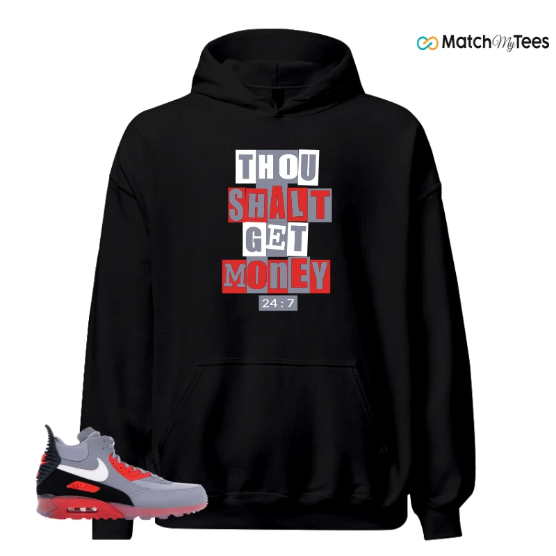 NIKE AIR MAX 90 SNEAKERBOOT ICE WOLF GREY INFRARED SNEAKER Matching Tees hoodie