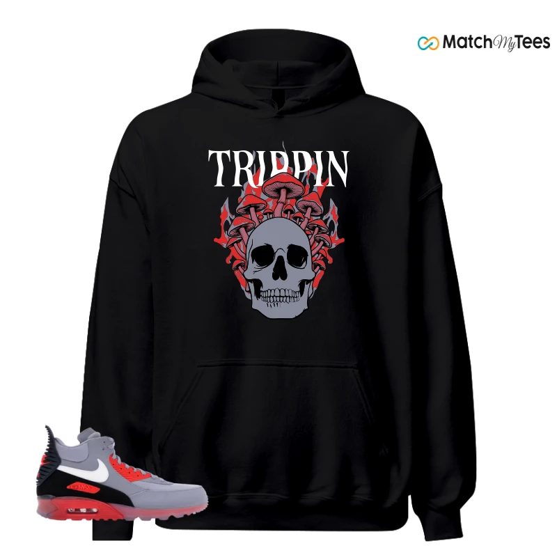 NIKE AIR MAX 90 SNEAKERBOOT ICE WOLF GREY INFRARED SNEAKER Matching Tees hoodie