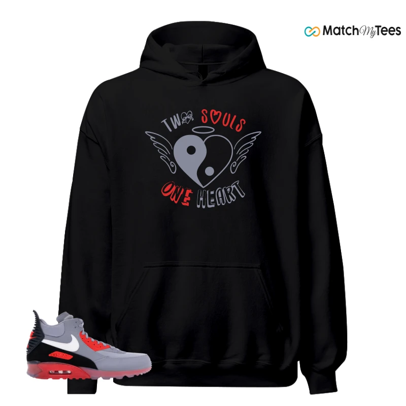 NIKE AIR MAX 90 SNEAKERBOOT ICE WOLF GREY INFRARED SNEAKER Matching Tees hoodie