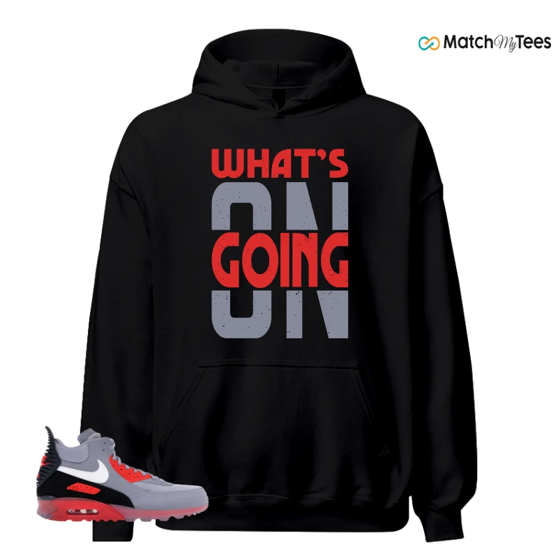 NIKE AIR MAX 90 SNEAKERBOOT ICE WOLF GREY INFRARED SNEAKER Matching Tees hoodie
