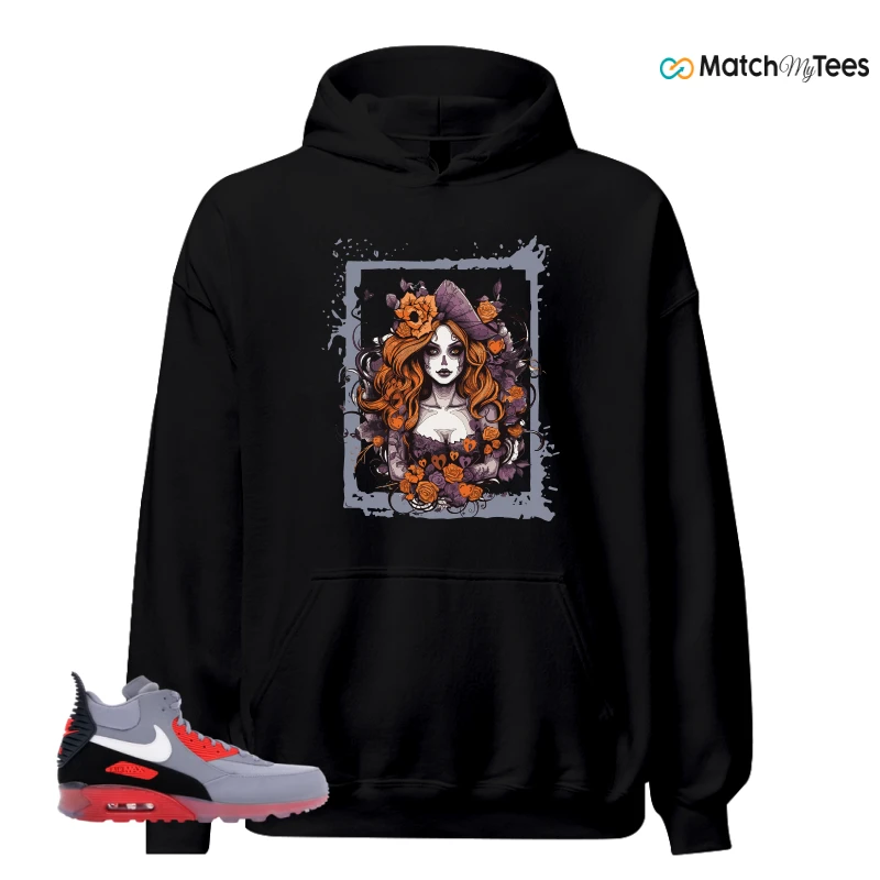 NIKE AIR MAX 90 SNEAKERBOOT ICE WOLF GREY INFRARED SNEAKER Matching Tees hoodie