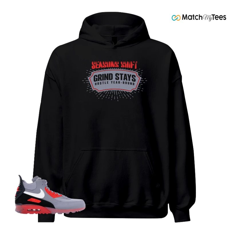 NIKE AIR MAX 90 SNEAKERBOOT ICE WOLF GREY INFRARED SNEAKER Matching Tees hoodie