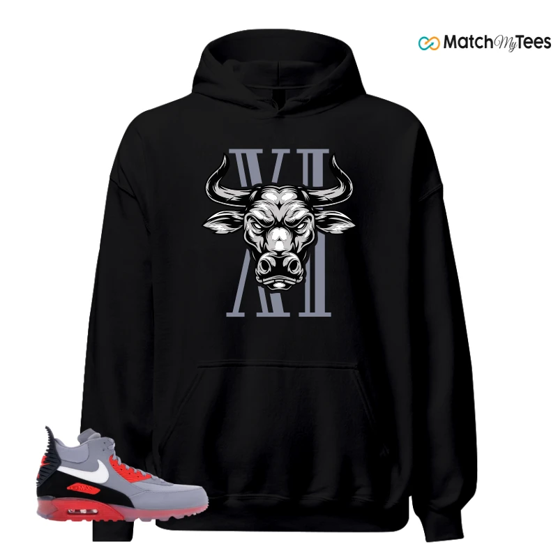 NIKE AIR MAX 90 SNEAKERBOOT ICE WOLF GREY INFRARED SNEAKER Matching Tees hoodie