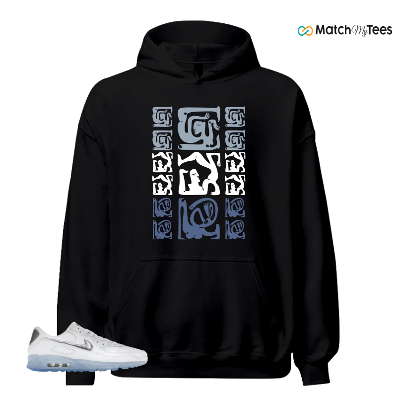 NIKE AIR MAX TERRASCAPE 90 WHITE BLUE TINT PURE PLATINUM SNEAKER Matching Tees hoodie