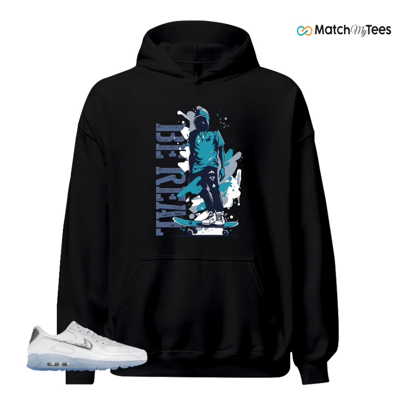 NIKE AIR MAX TERRASCAPE 90 WHITE BLUE TINT PURE PLATINUM SNEAKER Matching Tees hoodie