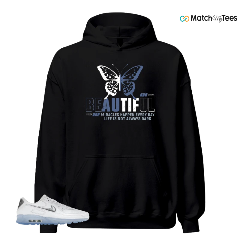 NIKE AIR MAX TERRASCAPE 90 WHITE BLUE TINT PURE PLATINUM SNEAKER Matching Tees hoodie