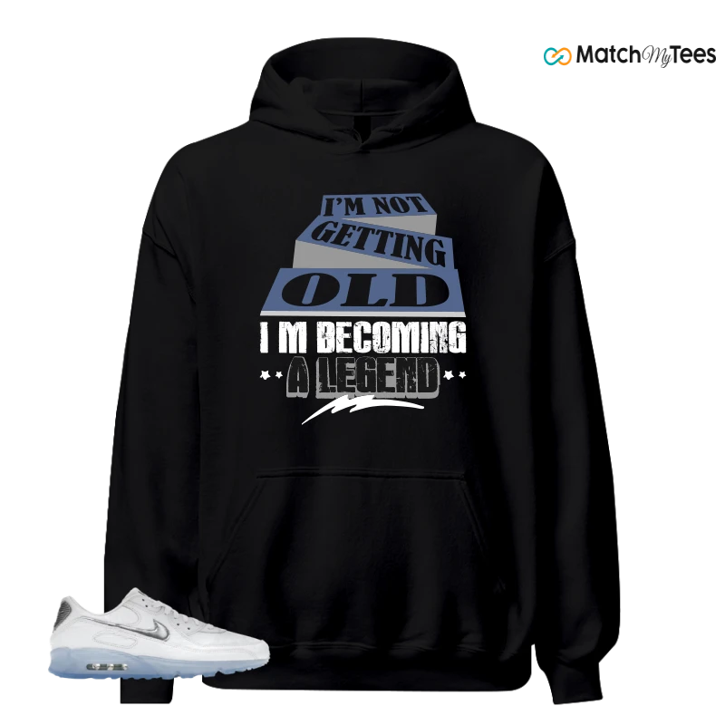 NIKE AIR MAX TERRASCAPE 90 WHITE BLUE TINT PURE PLATINUM SNEAKER Matching Tees hoodie