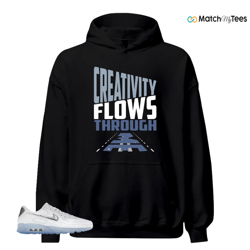NIKE AIR MAX TERRASCAPE 90 WHITE BLUE TINT PURE PLATINUM SNEAKER Matching Tees hoodie