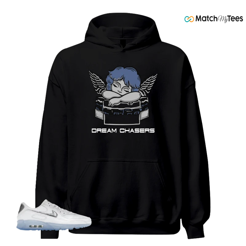 NIKE AIR MAX TERRASCAPE 90 WHITE BLUE TINT PURE PLATINUM SNEAKER Matching Tees hoodie