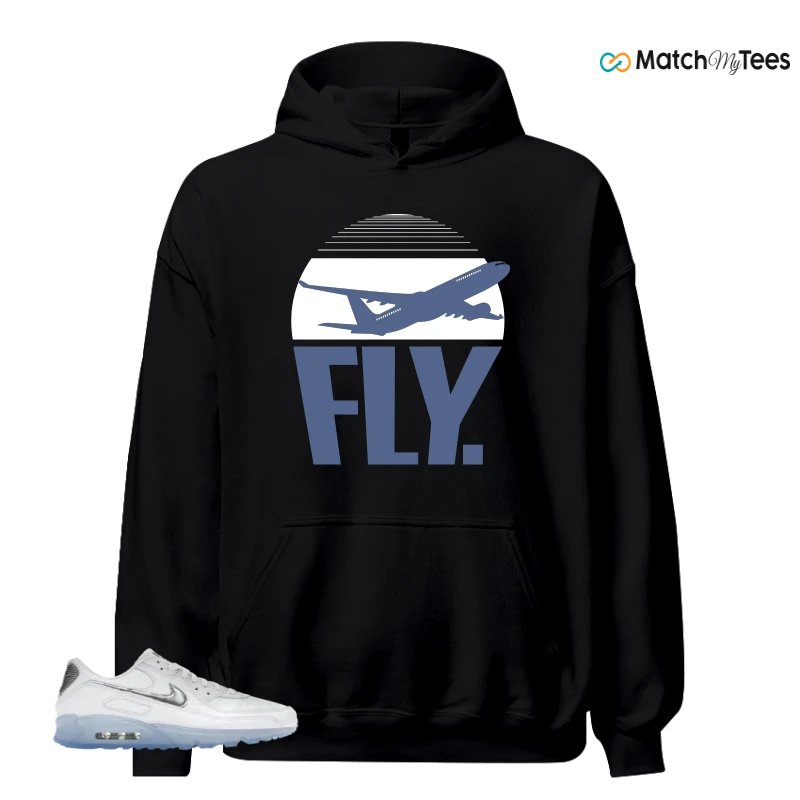 NIKE AIR MAX TERRASCAPE 90 WHITE BLUE TINT PURE PLATINUM SNEAKER Matching Tees hoodie