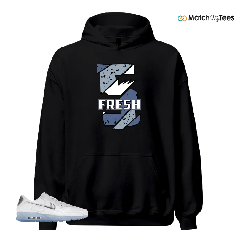 NIKE AIR MAX TERRASCAPE 90 WHITE BLUE TINT PURE PLATINUM SNEAKER Matching Tees hoodie
