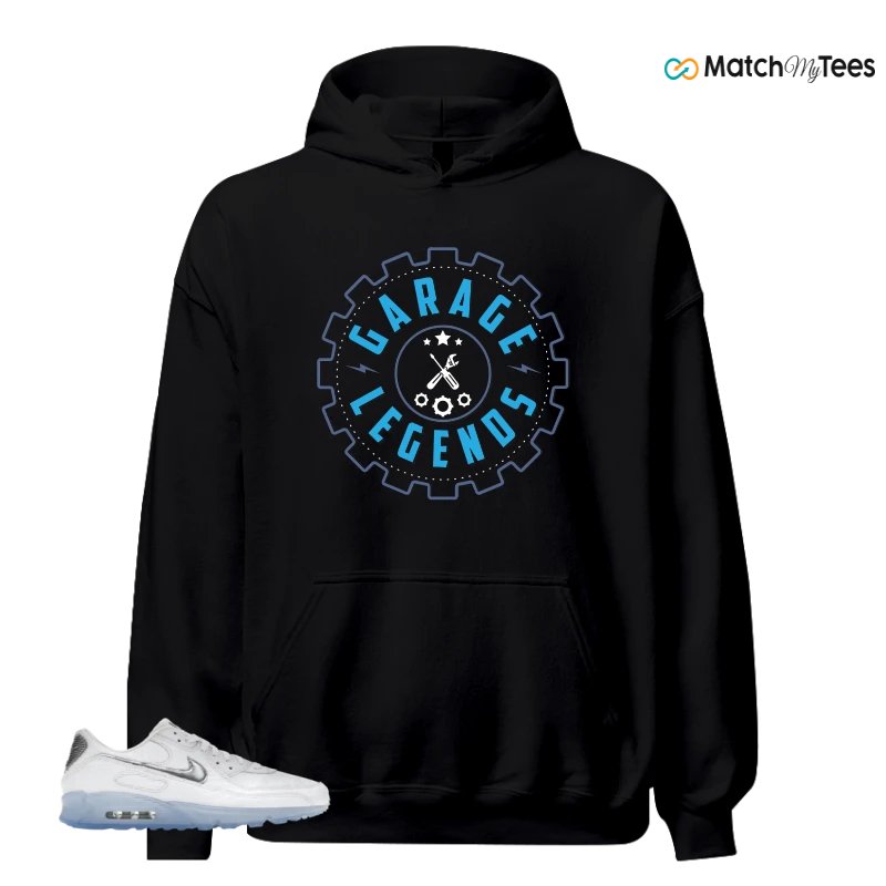 NIKE AIR MAX TERRASCAPE 90 WHITE BLUE TINT PURE PLATINUM SNEAKER Matching Tees hoodie