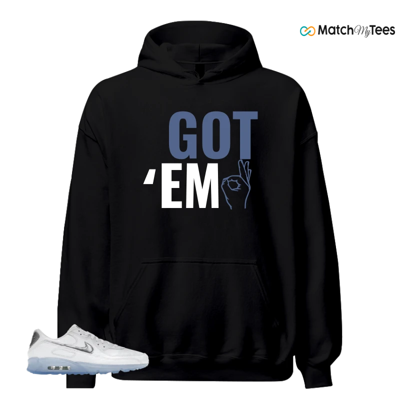 NIKE AIR MAX TERRASCAPE 90 WHITE BLUE TINT PURE PLATINUM SNEAKER Matching Tees hoodie