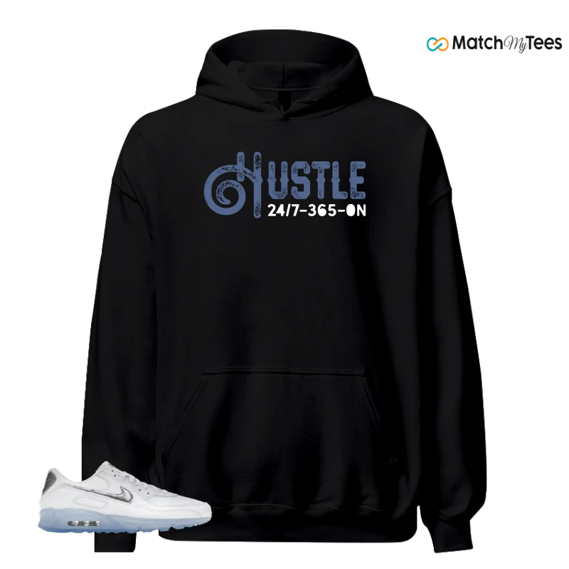 NIKE AIR MAX TERRASCAPE 90 WHITE BLUE TINT PURE PLATINUM SNEAKER Matching Tees hoodie