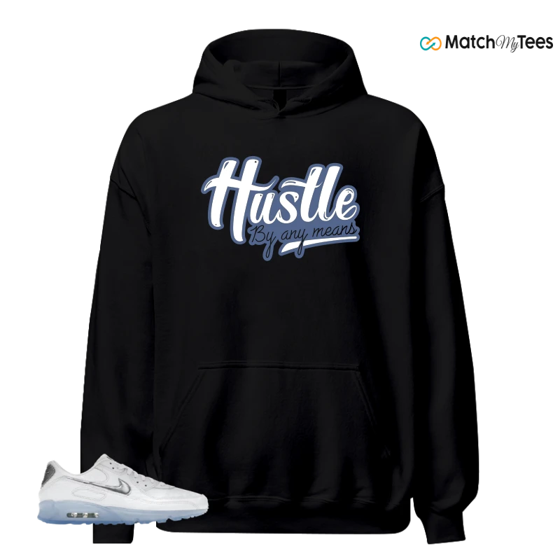 NIKE AIR MAX TERRASCAPE 90 WHITE BLUE TINT PURE PLATINUM SNEAKER Matching Tees hoodie