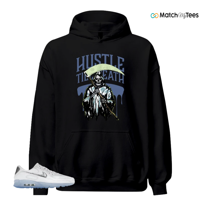 NIKE AIR MAX TERRASCAPE 90 WHITE BLUE TINT PURE PLATINUM SNEAKER Matching Tees hoodie