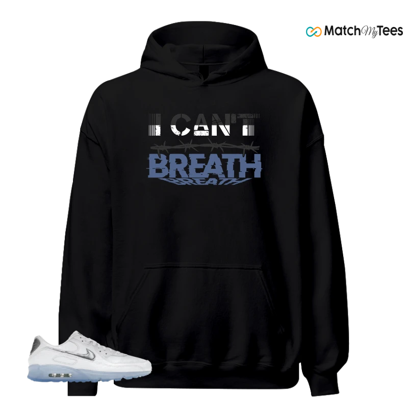 NIKE AIR MAX TERRASCAPE 90 WHITE BLUE TINT PURE PLATINUM SNEAKER Matching Tees hoodie