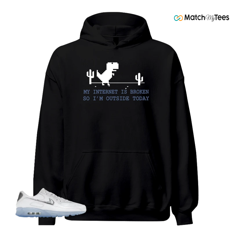 NIKE AIR MAX TERRASCAPE 90 WHITE BLUE TINT PURE PLATINUM SNEAKER Matching Tees hoodie