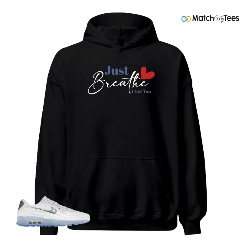 NIKE AIR MAX TERRASCAPE 90 WHITE BLUE TINT PURE PLATINUM SNEAKER Matching Tees hoodie