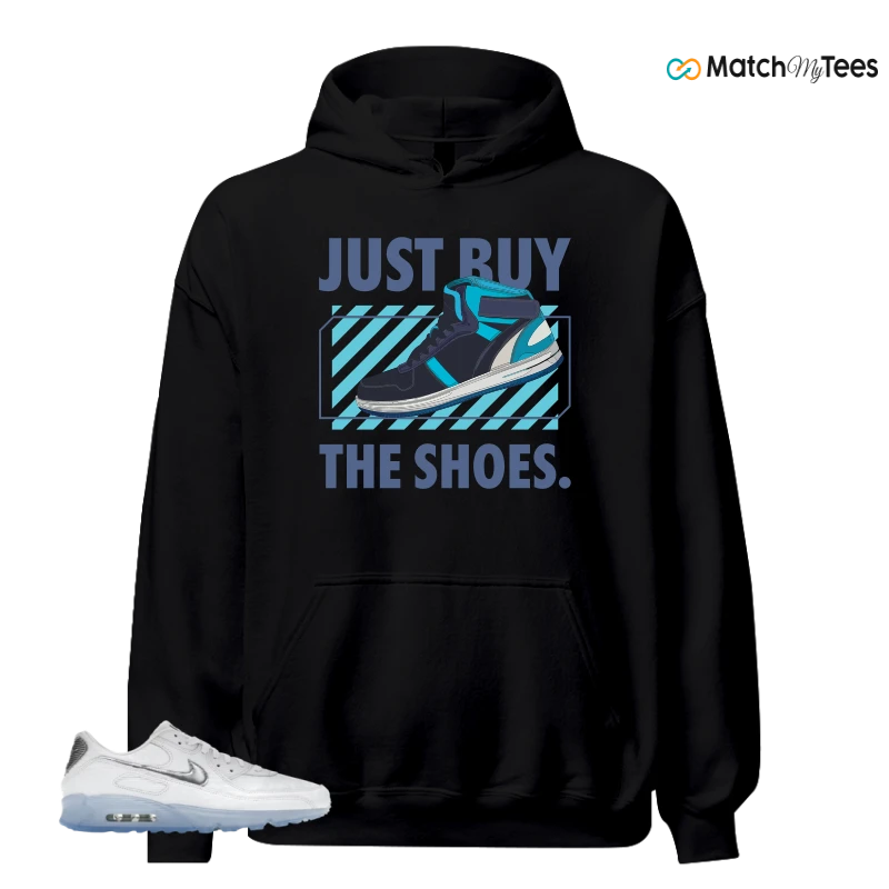 NIKE AIR MAX TERRASCAPE 90 WHITE BLUE TINT PURE PLATINUM SNEAKER Matching Tees hoodie