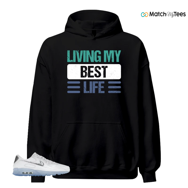 NIKE AIR MAX TERRASCAPE 90 WHITE BLUE TINT PURE PLATINUM SNEAKER Matching Tees hoodie