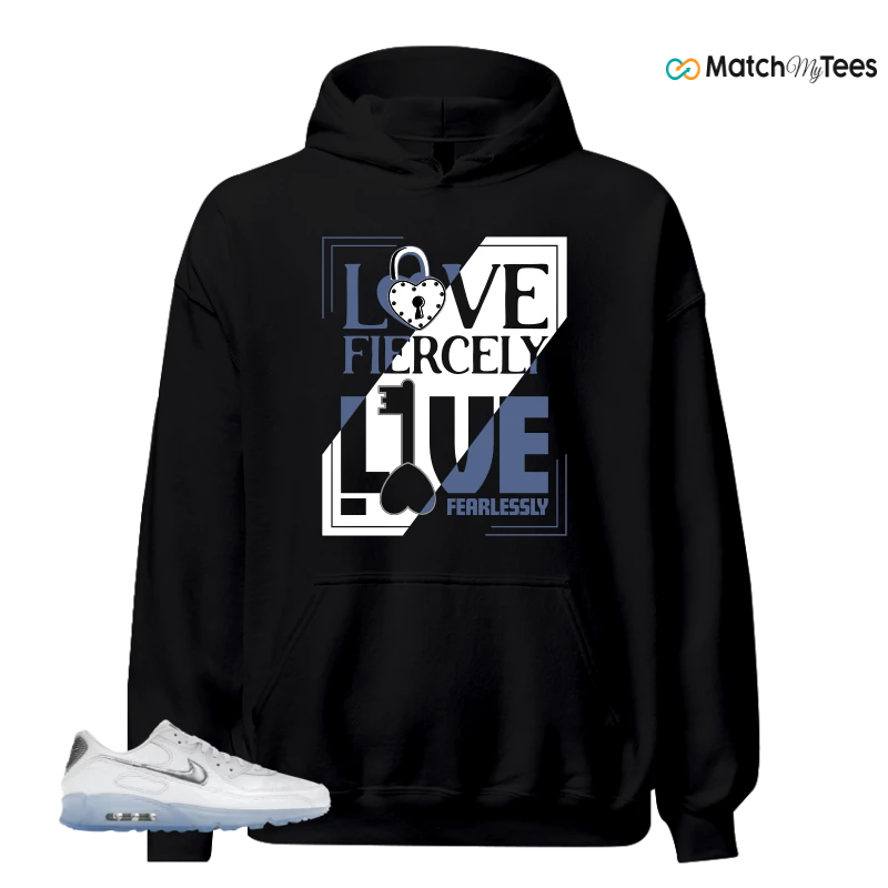 NIKE AIR MAX TERRASCAPE 90 WHITE BLUE TINT PURE PLATINUM SNEAKER Matching Tees hoodie
