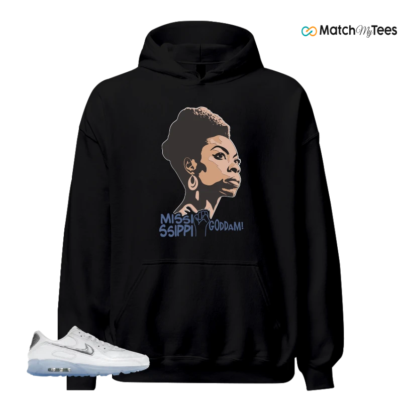 NIKE AIR MAX TERRASCAPE 90 WHITE BLUE TINT PURE PLATINUM SNEAKER Matching Tees hoodie
