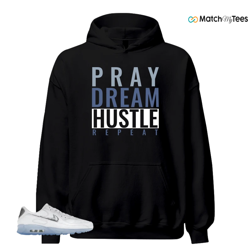 NIKE AIR MAX TERRASCAPE 90 WHITE BLUE TINT PURE PLATINUM SNEAKER Matching Tees hoodie