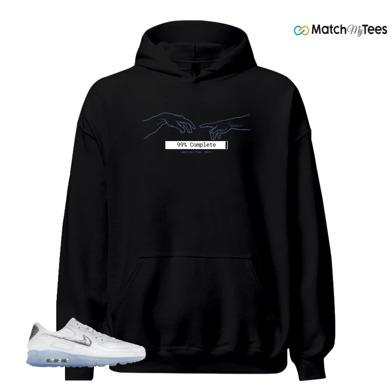NIKE AIR MAX TERRASCAPE 90 WHITE BLUE TINT PURE PLATINUM SNEAKER Matching Tees hoodie