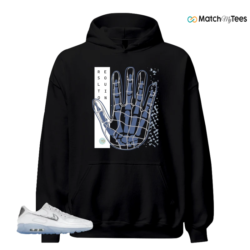 NIKE AIR MAX TERRASCAPE 90 WHITE BLUE TINT PURE PLATINUM SNEAKER Matching Tees hoodie