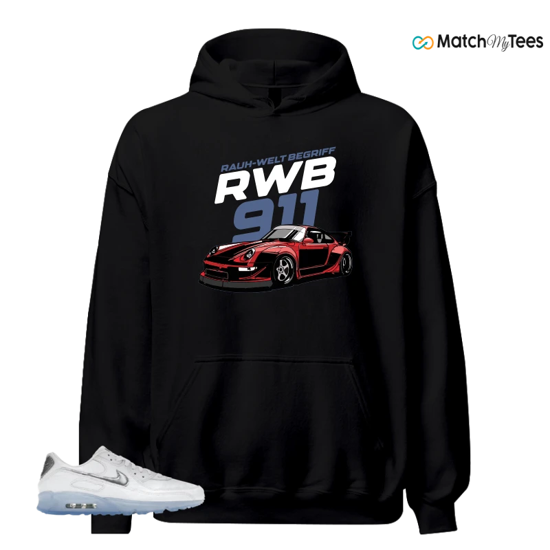 NIKE AIR MAX TERRASCAPE 90 WHITE BLUE TINT PURE PLATINUM SNEAKER Matching Tees hoodie