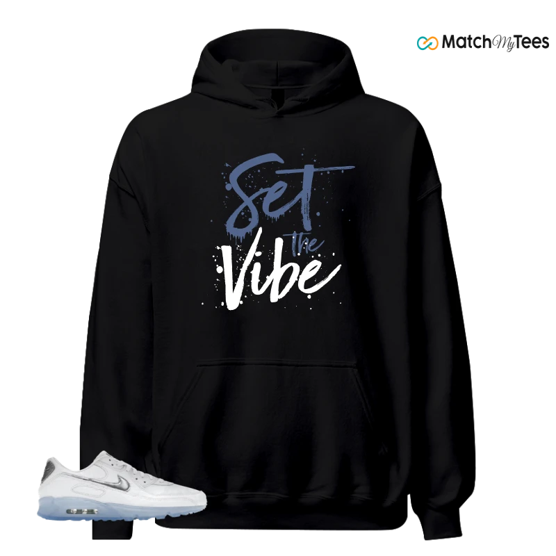 NIKE AIR MAX TERRASCAPE 90 WHITE BLUE TINT PURE PLATINUM SNEAKER Matching Tees hoodie