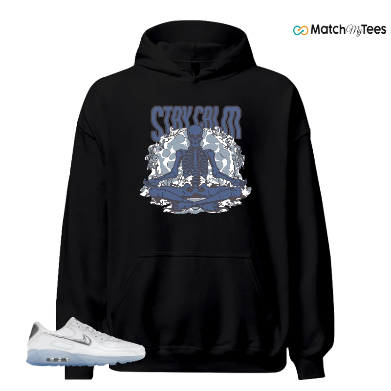 NIKE AIR MAX TERRASCAPE 90 WHITE BLUE TINT PURE PLATINUM SNEAKER Matching Tees hoodie