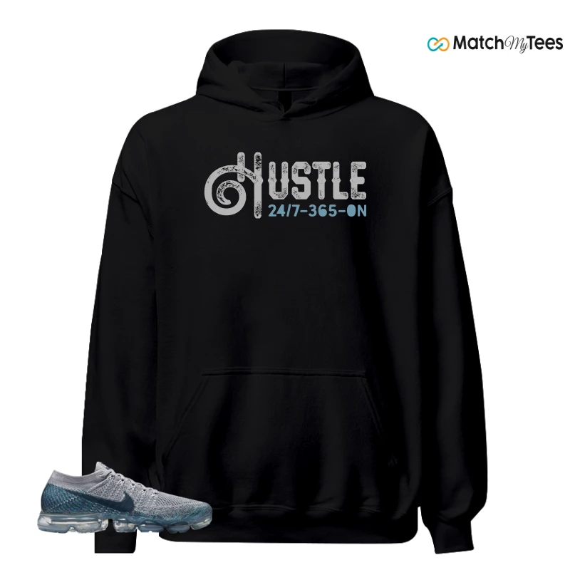 NIKE AIR VAPORMAX ICE FLASH SNEAKER/WOLF GREY/BLUE FOX-PURE PLATINUM matching Hoodie
