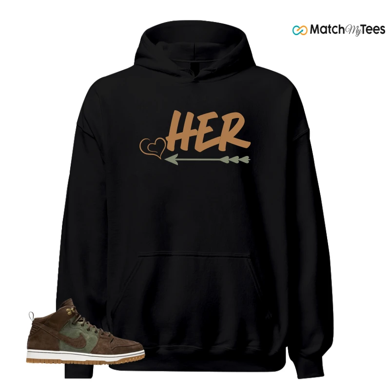 NIKE DUNK CMFT WB ARMY OLIVE SNEAKER Matching Tees hoodie